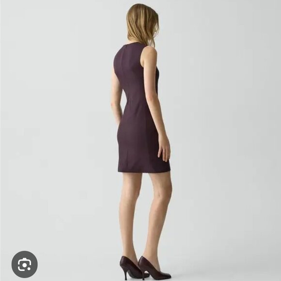 Theory high cut minimalist fall wool dress - Picture 2 of 12